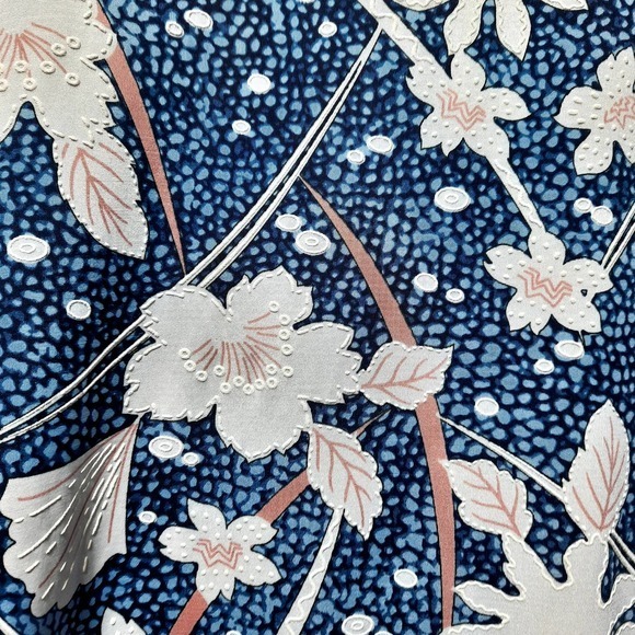 ESPRESSO WOMENS POLYESTER PULLOVER‎ KEYHOLE CAP SLEEVE BLUE WHITE L - Picture 3 of 6